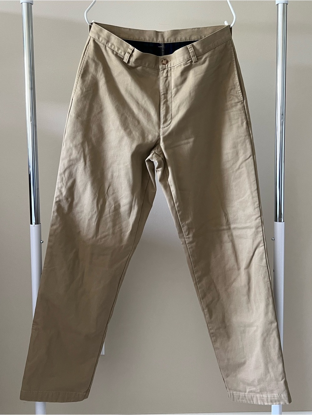 LL Bean Natural Fit flannel-lined khaki chino pants